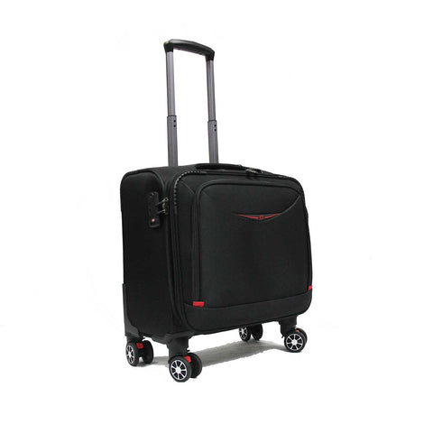 Spinning Softside Laptop Trolley Case with TSA Lock Detachable Wheels