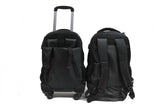 Itinerant 4-wheeler Trolley Backpack Laptop Bag with External USB Port - Luggage Outlet