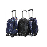 Rolling Detachable Trolley Waterproof Backpack with Spinner Wheels - Luggage Outlet