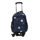 Rolling Detachable Trolley Waterproof Backpack with Spinner Wheels - Luggage Outlet