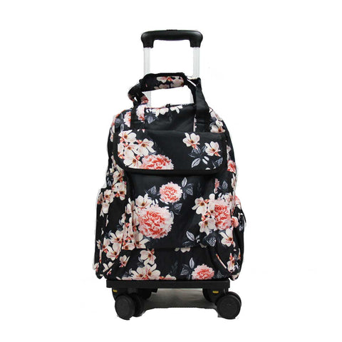 Whizzing 8-wheel Detachable Trolley Backpack Waterproof Shopping Bag - Luggage Outlet