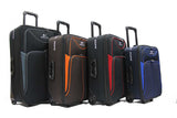 Robust Softside Expandable Fabric Luggage with 2 Cart Wheels - Luggage Outlet