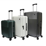 Stocky ABS+PC Aluminium Frame with Anti-theft zipper Front Opening Luggage TSA Lock - Luggage Outlet