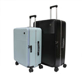 Stocky ABS+PC Aluminium Frame with Anti-theft zipper Front Opening Luggage TSA Lock - Luggage Outlet