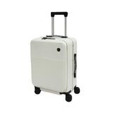 Stocky ABS+PC Aluminium Frame with Anti-theft zipper Front Opening Luggage TSA Lock - Luggage Outlet