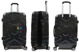 Gripping ABS+PC Anti-theft Zipper Luggage with 8 Spinner Wheels TSA Lock - Luggage Outlet