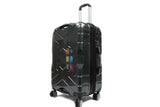 Gripping ABS+PC Anti-theft Zipper Luggage with 8 Spinner Wheels TSA Lock - Luggage Outlet