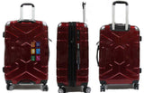 Gripping ABS+PC Anti-theft Zipper Luggage with 8 Spinner Wheels TSA Lock - Luggage Outlet