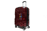 Gripping ABS+PC Anti-theft Zipper Luggage with 8 Spinner Wheels TSA Lock - Luggage Outlet