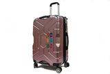 Gripping ABS+PC Anti-theft Zipper Luggage with 8 Spinner Wheels TSA Lock - Luggage Outlet