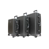 Elegant Polycarbonate Aluminium Frame Luggage with 8 Spinner Wheels Safe Skies TSA Lock