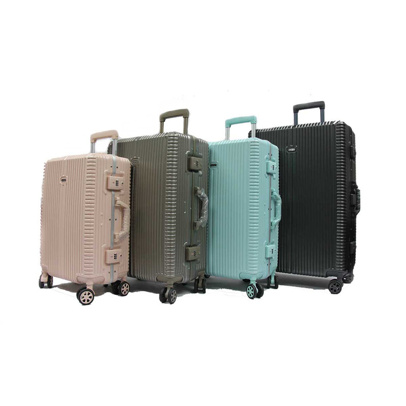 Elegant Polycarbonate Aluminium Frame Luggage with 8 Spinner Wheels Safe Skies TSA Lock