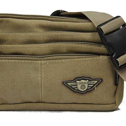 Seasoned Canvas Waist Pack Outdoor Pouch - Luggage Outlet