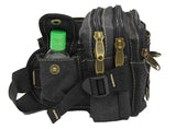 Rugged 6-Pocket Canvas Waistbag Pouch - Luggage Outlet