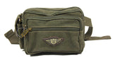 Weathered Canvas Waistbag Pouch - Luggage Outlet
