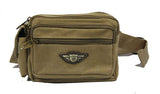 Weathered Canvas Waistbag Pouch - Luggage Outlet