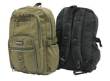 Austere Canvas Backpack School Bag - Luggage Outlet
