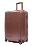 Sleek Expandable Polycarbonate Luggage with Spinner Wheels and Recessed Safe Skies TSA Lock - Luggage Outlet