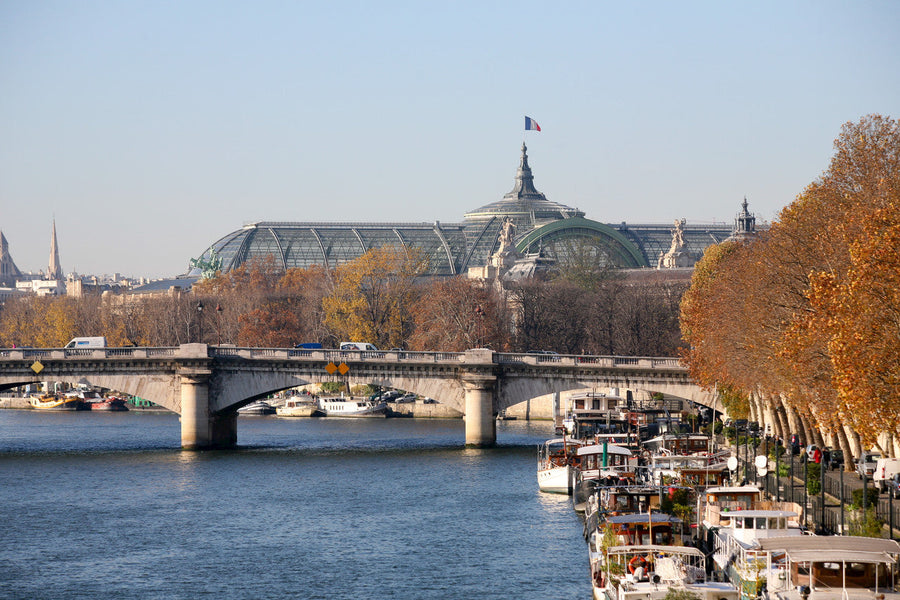 Autumn colours in Seine River, Paris, France