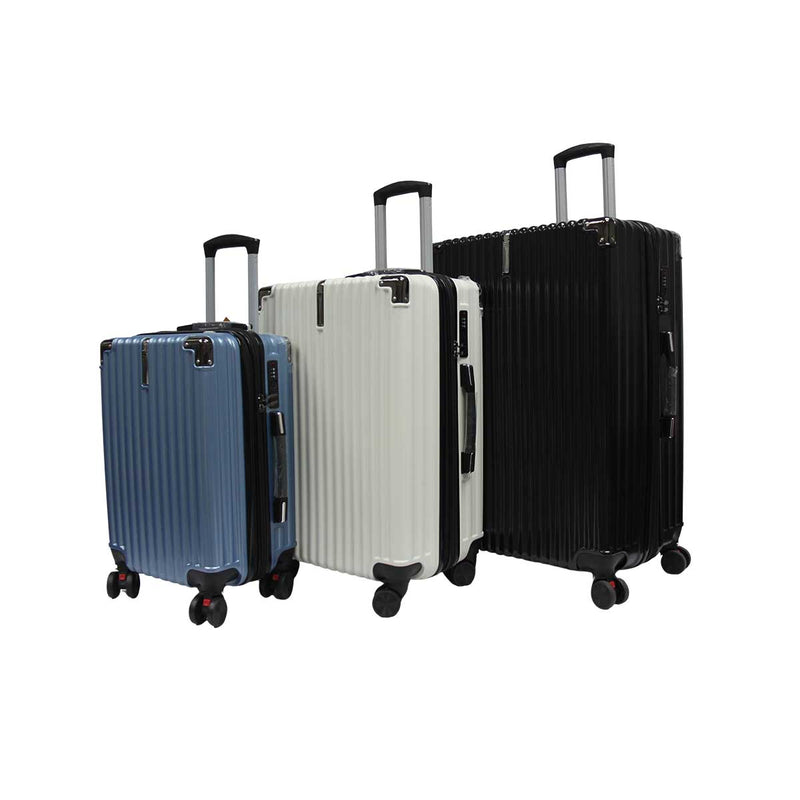 Cotton Candy Plus Polycarbonate Antitheft Zipper Luggage with Detachable Spinner Wheels