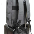 Strapping Waterproof Laptop Backpack with USB Charging Port - Luggage Outlet