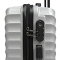Wavy ABS Luggage with 8 Spinner Wheels and Number Lock