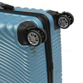 Wavy ABS Luggage with 8 Spinner Wheels and Number Lock