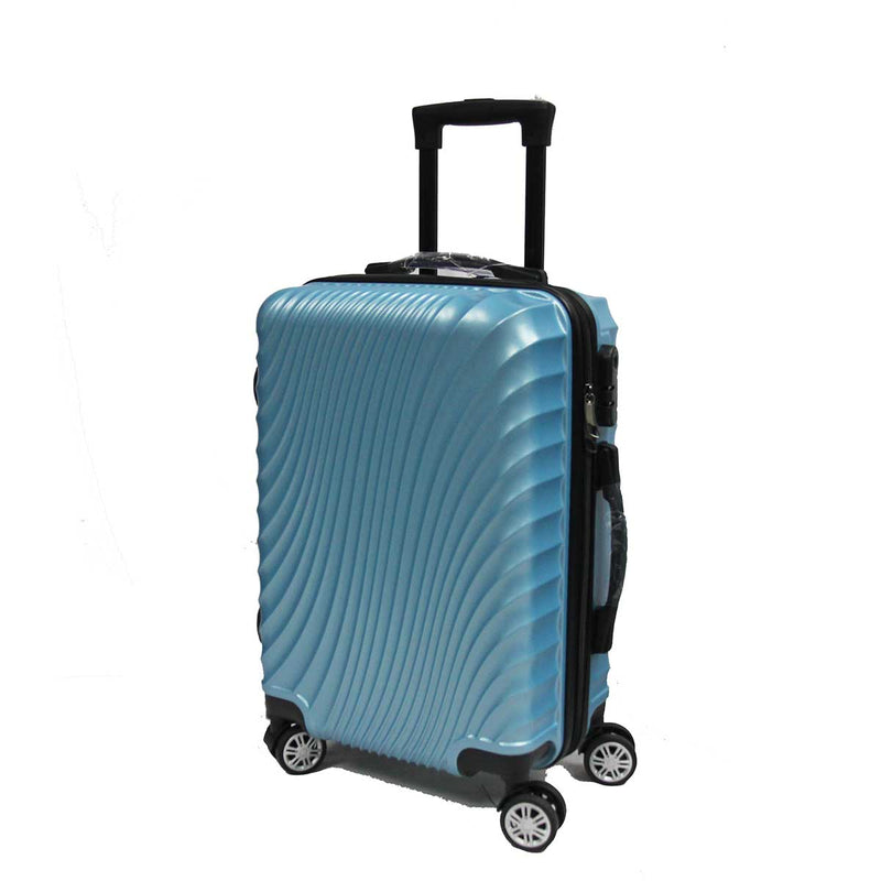 Wavy ABS Luggage with 8 Spinner Wheels and Number Lock