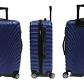 Wavy ABS Luggage with 8 Spinner Wheels and Number Lock