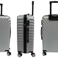 Wavy ABS Luggage with 8 Spinner Wheels and Number Lock