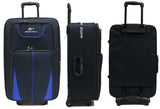 20 inch Cabin Size Inexpensive Expandable Softside Fabric Luggage - Luggage Outlet
