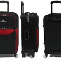 24 inch Medium Burly Softside Expandable Fabric Luggage with Spinner Wheels - Luggage Outlet