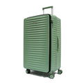 Rangy Polycarbonate Aluminium Frame with Anti-theft zipper Front Opening Luggage TSA Lock - Luggage Outlet