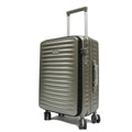 Rangy Polycarbonate Aluminium Frame with Anti-theft zipper Front Opening Luggage TSA Lock - Luggage Outlet