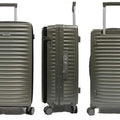 Rangy Polycarbonate Aluminium Frame with Anti-theft zipper Front Opening Luggage TSA Lock - Luggage Outlet