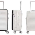 Rangy Polycarbonate Aluminium Frame with Anti-theft zipper Front Opening Luggage TSA Lock - Luggage Outlet