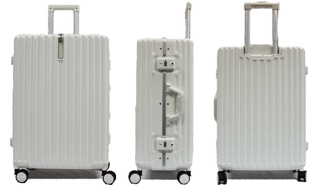 Contemporary PC AluminiumFrame Luggage Spinner Wheel SafeSkies TSALock