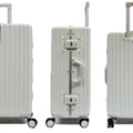 Contemporary Polycarbonate Aluminium Frame Luggage with 8 Spinner Wheels Safe Skies TSA Lock - Luggage Outlet
