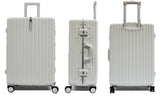 Contemporary Polycarbonate Aluminium Frame Luggage with 8 Spinner Wheels Safe Skies TSA Lock - Luggage Outlet