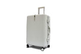 Contemporary Polycarbonate Aluminium Frame Luggage with 8 Spinner Wheels Safe Skies TSA Lock - Luggage Outlet