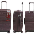 Helix Polypropylene Expandable Anti-theft Luggage with Spinner Wheels TSA Lock - Luggage Outlet
