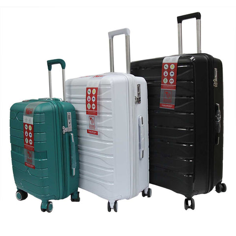 Adamantine Polypropylene Expandable Anti-theft Luggage with Spinner Wheels TSA Lock