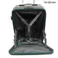 Stocky ABS+PC Aluminium Frame with Anti-theft zipper Front Opening Luggage TSA Lock - Luggage Outlet