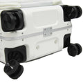 Stocky ABS+PC Aluminium Frame with Anti-theft zipper Front Opening Luggage TSA Lock - Luggage Outlet