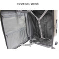 Stocky ABS+PC Aluminium Frame with Anti-theft zipper Front Opening Luggage TSA Lock - Luggage Outlet