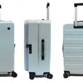 Stocky ABS+PC Aluminium Frame with Anti-theft zipper Front Opening Luggage TSA Lock - Luggage Outlet