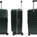 Stocky ABS+PC Aluminium Frame with Anti-theft zipper Front Opening Luggage TSA Lock - Luggage Outlet
