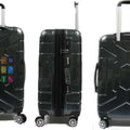 Gripping ABS+PC Anti-theft Zipper Luggage with 8 Spinner Wheels TSA Lock - Luggage Outlet