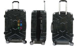Gripping ABS+PC Anti-theft Zipper Luggage with 8 Spinner Wheels TSA Lock - Luggage Outlet