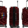 Gripping ABS+PC Anti-theft Zipper Luggage with 8 Spinner Wheels TSA Lock - Luggage Outlet